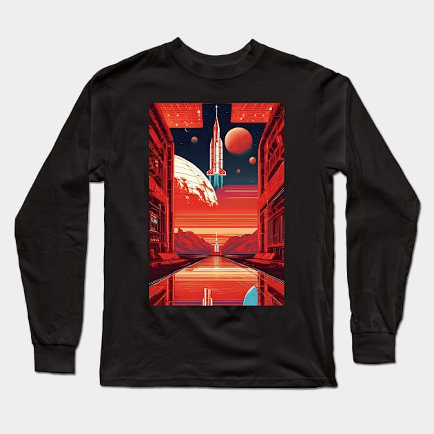 Soviet space art Long Sleeve T-Shirt by Spaceboyishere